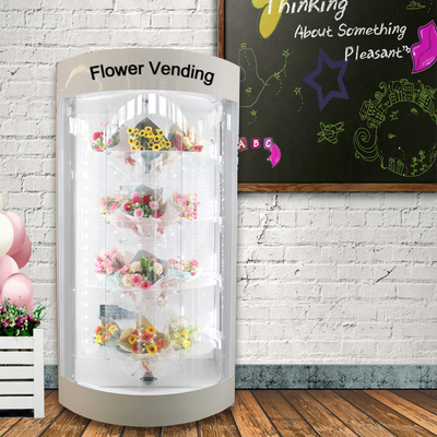 Handcrafted Flower Vending Machine 240V Bouquets Retail System