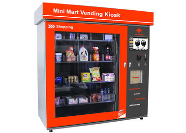 作動するタッチ画面の小型市場の自動販売機ビジネス場所によって自動化される小売りの硬貨/ビル/カード