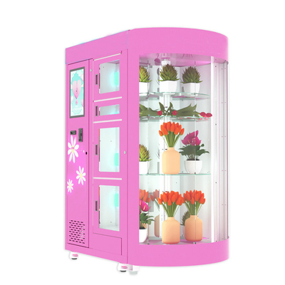 360度の窓が付いているOEMの花の自動販売機の便利の花店の店