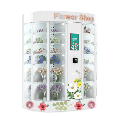 22Inch相互タッチ画面の冷やされていたロッカーが付いている花束のみずみずしい花の自動販売機