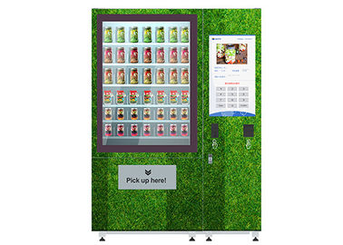 上昇が付いている注文の新鮮な果物サラダ食糧コンベヤー ベルトの自動販売機