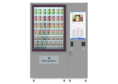 LCDスクリーン エレベーター システムが付いている新しいサラダ自動販売機を広告する32インチ