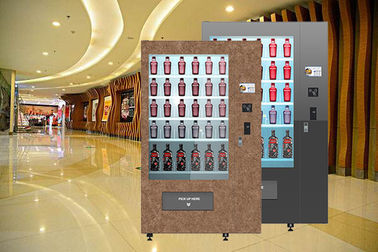 32inch広告のタッチ画面の冷却装置のコンベヤー ベルトが付いているWinnsenの設計ワイン・ボトルの自動販売機