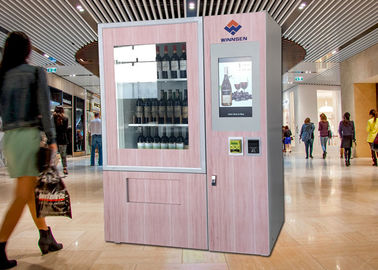 Luxury Elevator Wine Vending Machine With Large Advertising Screen Remote Control System