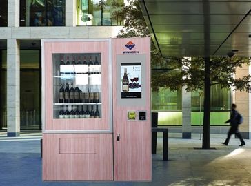 Winnsenのエレベーターの上昇システム、22インチのタッチ画面が付いている小型市場のワインの自動販売機