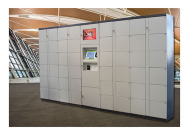 鋼鉄エンクロージャの空港によって使用されるスマートな電子キャビネットの手荷物用ロッカー