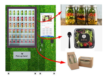 タッチ画面冷やされていたサラダ自動販売機、上昇が付いている健康な食糧販売のロッカー