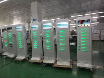 ショッピング モール空港のための硬貨によって作動させる携帯電話の貸出記録装置の公共の充電ステーション