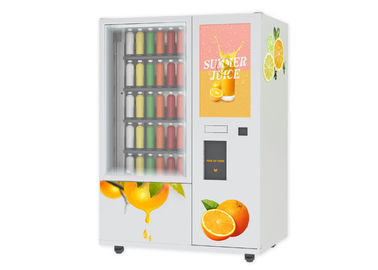 OEM ODMの小型市場の自動販売機サンドイッチ サラダ オレンジAppleのクランベリーのフルーツ エレベーターが付いている新しいジュースの自動販売機