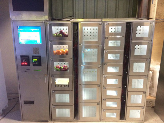 Smart indoor outdoor lighting remote management Automatic 15" Lcd Touchscreen Industrial Vending Lockers
