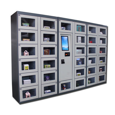 自己の自動軽食のコンボの自動販売機、エレベーターが付いているコンベヤー ベルトの販売のロッカー