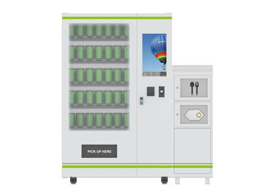 冷却装置およびエレベーターが付いている24の時間サラダ自動販売機は、新しい保つ