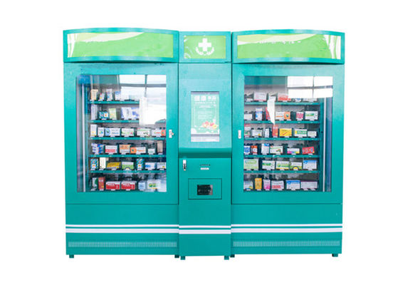 薬の自動薬学の自動販売機のタッチ画面、薬剤の自動販売機