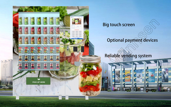 セリウムFcc Wifiカード支払上昇Sysstemが付いている新しいサラダ自動販売機