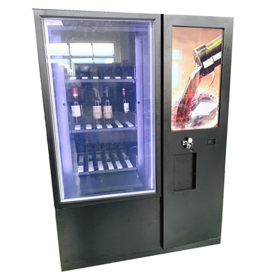 エレベーターおよびカード読取り装置が付いている注文のワインの自動販売機