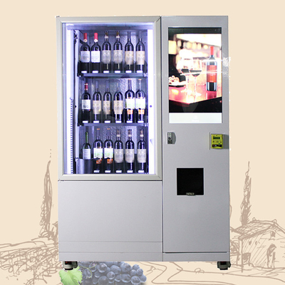 エレベーターの上昇システムが付いている赤ワインのビール瓶のウィスキーの自動販売機