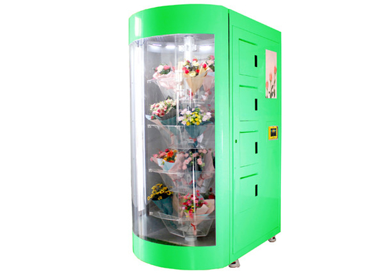 スペイン語の花の家および温度調整の花の店の花束の自動販売機