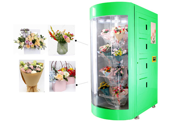 スペイン語の花の家および温度調整の花の店の花束の自動販売機