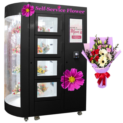 スタッフの随行人のないWinnsenの自己サービスみずみずしい花の自動販売機