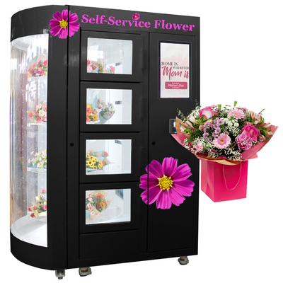 スタッフの随行人のないWinnsenの自己サービスみずみずしい花の自動販売機