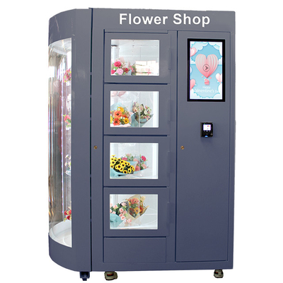 カスタマイズされたLcd陳列窓が付いているインチの花のローズの19の花束の自動販売機