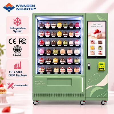 品質 ウィンセン 冷蔵パンケーキ販売機 CE FCC 認証OEM ODM オーダーメイドロゴデザイン 工場