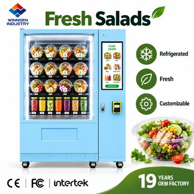 品質 Winnsen Cold Salad Vending Machine Fresh Healthy Bowls for Hospital Cafeteria Retail 工場