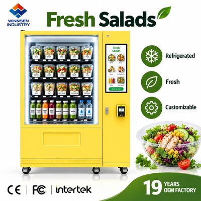 品質 Winnsen Refrigerated Salad Vending Machine with Cloud Platform Remote Management Reports 工場