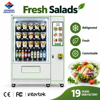 品質 Winnsen Custom OEM ODM Salad Vending Machine White Black Color Logo Design Options 工場