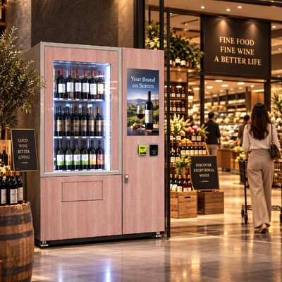 品質 Winnsen Refrigerated Wine Vending Machine Dual Screen 32 Inch Advertising and Touch Operation 工場