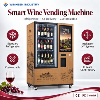 品質 Winnsen Self Service Wine Vending Machine for Airports Hotels Shopping Malls Chilled Retail 工場