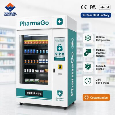 品質 Winnsen 屋外薬局自動販売機 24時間年中無休 スマート薬キオスク ドラッグストア向け 工場