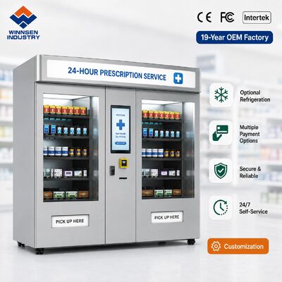 品質 ウィンセン外来薬局自動販売機 セルフピックアップ 非接触処方箋 (病院向け) 工場