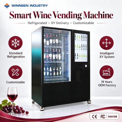 品質 Winnsen  Commercial Wine Vending Machine for Wine Shops Liquor Stores Retail Display Cooler 工場