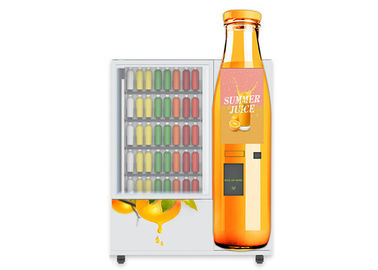 OEM ODMの小型市場の自動販売機サンドイッチ サラダ オレンジAppleのクランベリーのフルーツ エレベーターが付いている新しいジュースの自動販売機