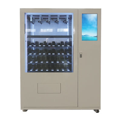 遠隔プラットホームおよび硬貨のビルのアクセプターが付いている大きいタッチ画面のびんのワインの自動販売機