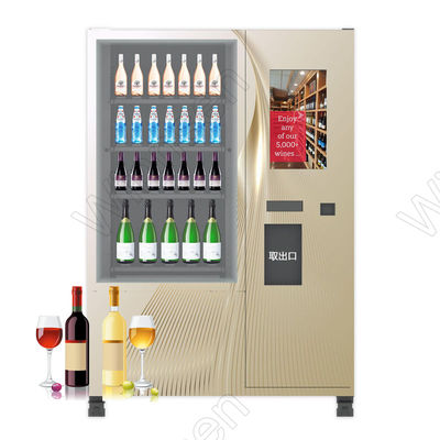 冷却装置シャンペンの自動販売機のスマートなコンボの年齢の証明