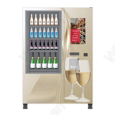 冷却装置シャンペンの自動販売機のスマートなコンボの年齢の証明