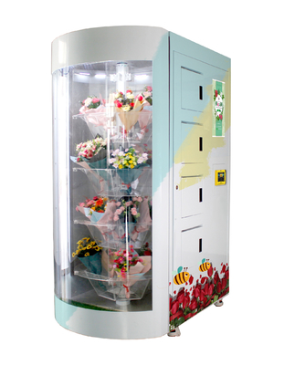 Humidtyおよび温度調整の白い花の自動販売機