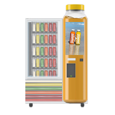 コンベヤー ベルトが付いている自動スマートな自動販売機のサラダ野菜のフルーツの冷却剤