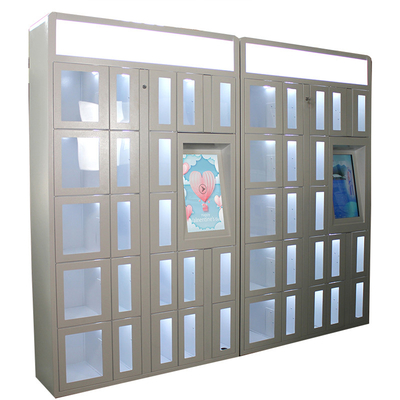 機能透明なドアの広告を用いる冷間圧延された鋼鉄ロッカーの自動販売機