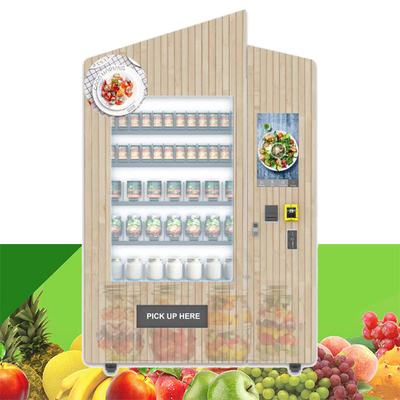 エレベーターの上昇システムが付いている新鮮な果物サラダ自動販売機の健康な食糧