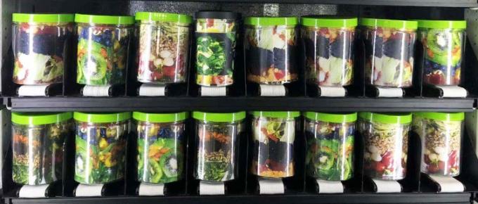 7"タッチ画面のクレジット カード サラダ自動販売機Oem 1